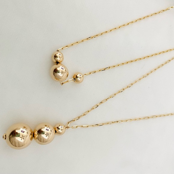 Three Ball Necklace - Picture 10 of 10